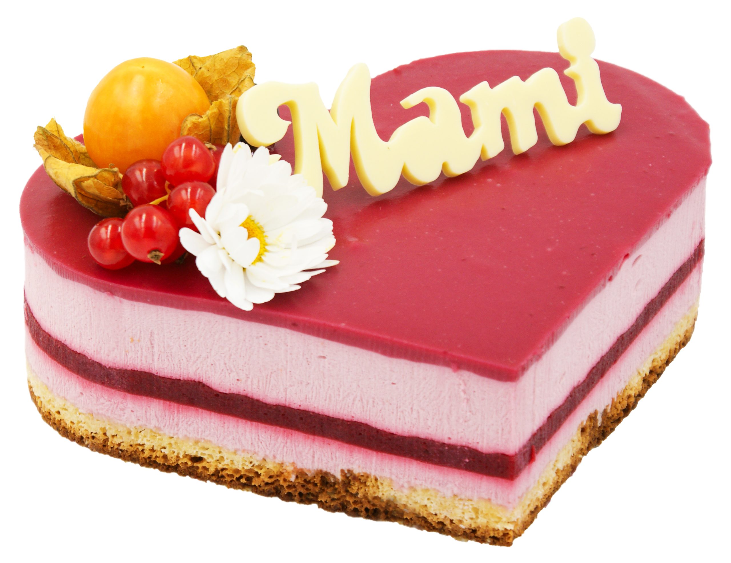 Himbeerquark Herz Torte